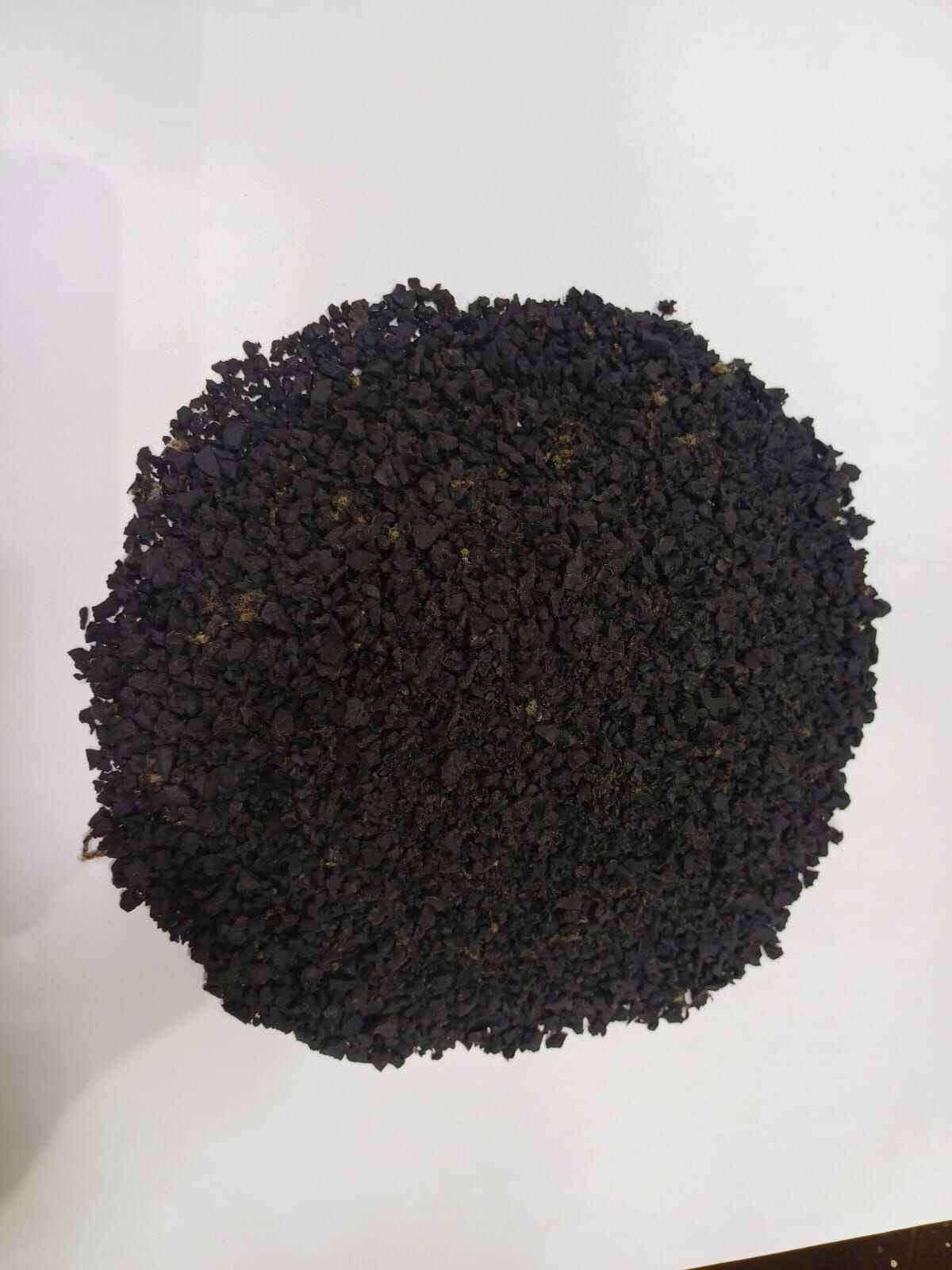 Rubber granules in playground safety surface application